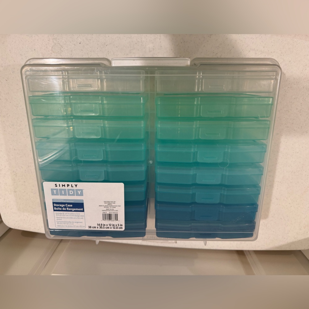NEW Simply Tidy Ombré Photo & Craft Keeper ~ Storage Case - Picture 5 of 10